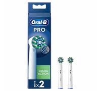 Oral-B CrossAction Clean Maximiser Brush Heads 2 pieza(s) Blanco