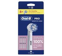 Oral-B Cabezales de cepillo de dientes Pro 3D, color blanco, paquete de 8 unidades, adecuados para buzón