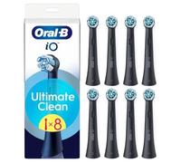 Oral-B Cabezales redondos de repuesto negro Ultimate Clean para cepillos de dientes eléctricos, con fibras entrecruzadas para una limpieza y eliminación a fondo avanzada de la placa bacteriana, Oral-B