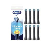 Oral-B Cabezales redondos de repuesto negro Ultimate Clean para cepillos de dientes eléctricos, con fibras entrecruzadas para una limpieza y eliminación a fondo avanzada de la placa bacteriana, Oral-B