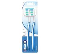 Oral - B 1-2-3 Classic care Cepillos de dientes dureza media, pack de 3 x 2 cepillos, colores surtidos
