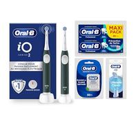 Oral-B - Cepillo de dientes eléctrico iO 2 con 1 cepillo de repuesto, color | 3 modos de cepillado, incluyendo suavidad, sensor de presión sobre las encías, batería recargable, silenciosa
