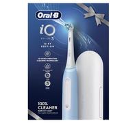 Oral-B Cepillo de dientes eléctrico iO 3 Ice Blue, 1 cabezal de cepillo de dientes, 1 estuche de viaje, diseñado por Braun