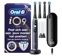 Oral-B - Cepillo de dientes eléctrico iO 9, 4 cepillos de repuesto, color | 7 modos de cepillado, incluyendo blancura, cuidado de encías, carga rápida de la batería, sensor de presión, estuche de viaje