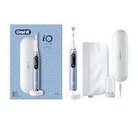 Oral-B Cepillo de dientes eléctrico iO Serie 9, edición especial, se conecta a la aplicación móvil Oral-B, con tecnología magnética iO, estuche de viaje con función de carga, bolsa de cosméticos, azul