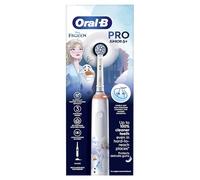 Oral-B Cepillo de dientes eléctrico Pro Junior, 1 mango congelado, 1 cabezal de cepillo de dientes, diseñado por Braun, para mayores de 6 años