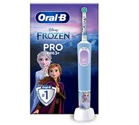 Oral-B Cepillo de dientes eléctrico Pro Kids, 1 mango con Frozen, 1 cabezal de cepillo de dientes, diseñado por Braun, para mayores de 3 años