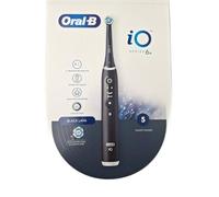 Oral-B Cepillo de dientes eléctrico recargable iO 6N negro, 1 cepillo eléctrico, 2 cabezales de repuesto, funda de viaje + 1 pasta de dientes Oral-B Advanced regenera esmalte, limpieza dental eficaz