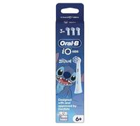 Oral-B Cepillo Dental Kids Disney Stitch, Pack De 3 Puntas De Repuesto De Cepillo Eléctrico IO, Suave Para Los Dientes Movidos, Cepillos Oral B Para Niños De 6 Años Y Más