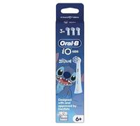 Oral-B Cepillo Dental Kids Disney Stitch, Pack De 3 Puntas De Repuesto De Cepillo Eléctrico IO, Suave Para Los Dientes Movidos, Cepillos Oral B Para Niños De 6 Años Y Más