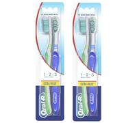Oral-B Cepillo Dientes Medio 123 Shiny Clean Medio Pack 4 uds