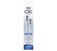 Oral-B Clic - Cabezales de repuesto para cepillos de dientes, color blanco, 2 unidades