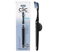 Oral-B Clic - Cepillo de dientes manual, color negro ónix, con soporte magnético para cepillo de dientes, 1 unidad