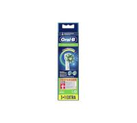 Oral-B Cross Action Cepillo de dientes eléctrico de repuesto cabezales de repuesto con tecnología Clean Maximiser, 4 unidades
