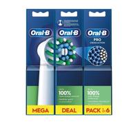 Oral-B CrossAction 80339345 cepillo de cabello 6 pieza(s) Azul, Verde, Blanco