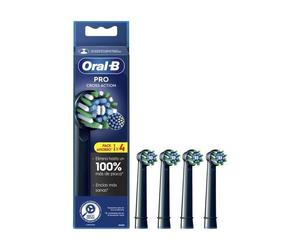 Oral-B - Cross Action Negro Cabezales de Recambio Para Cepillo De Dientes x4 Cepillos dentales eléctricos 10 g unisex