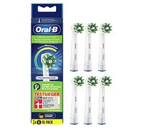 Oral-B CrossAction - Juego de 6 cabezales para cepillo de dientes eléctrico, limpieza bucal holística con cerdas CleanMaximiser, cepillos de dientes Oral-B