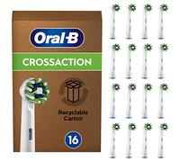 Oral-B CrossAction Recambios para Cepillo de Dientes Eléctrico, Pack de 16 Cabezales