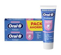 Oral-B Dentífrico Pro-Expert Sensibilidad y Blanqueamiento, Pack 2x75 ml | Pasta de Dientes para Dientes Sensibles, con Fluoruro de Estaño, Protege contra La Placa, Sabor a Menta