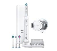 Oral-B Genius 9000 - Cepillo de dientes eléctrico, SmartRing, 6 modos, Bluetooth, 4 cabezales, estuche con USB, color blanco