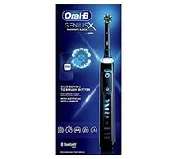 Oral-B Genius X Cepillo de dientes eléctrico, 6 modos de cepillado para cuidado dental, inteligencia artificial y aplicación Bluetooth, regalo hombre/mujer, diseñado por marrón, negro
