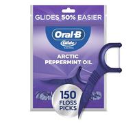 Oral-B Glide - Palillos de hilo dental de menta con sabor a aceite de menta ártica, 150 púas