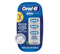 Oral B Glide Pro-Health Deep Clean - Hilo dental con sabor a menta fresca, 40 m, 3 unidades, 0.1 kg