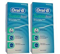 Oral B Hebras Pre-Cortadas Superfloss (50) (Paquete de 2)