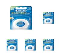 Oral-B Hilo Dental Essential Floss Mint Sin Encerar Mtr, Multi, Menta, 50 m (Paquete de 5)