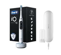 Oral-B iO 10 Edición Especial Negro Eléctrico y Blanco Polvo de Estrellas, Cepillo Eléctrico Premium con Estuche de Viaje Cargador, Producto Europeo con Garantía Oficial