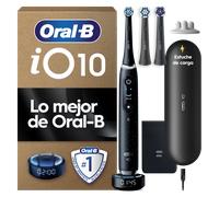 Oral-B iO 10 Pack de Cepillo Eléctrico Negro con 3 cabezales y cargador de viaje