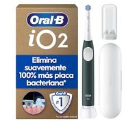 Oral-B iO 2 Cepillo de Dientes Eléctrico, 1 Cabezal, Verde Bosque | Cepillo Dental con Sensor de Presión, 3 Modos de Cepillado Y Temporizador, Estuche de Viaje Y Portarrecambios