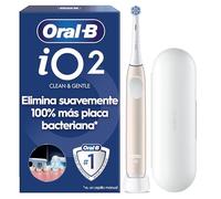 Oral-B iO 2 Cepillo de Dientes Eléctrico con 1 Cabezal, Rosa Suave | Cepillo Dental Suave con Encías, 3 Modos de Cepillado, Sensor de Presión Y Temporizador, Estuche de Viaje
