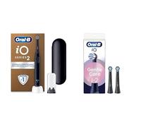 Oral-B iO 2 Cepillo de Dientes Eléctrico Negro Noche Con Estuche De Viaje y Soporte de Recambios + 3 Cabezales De Recambio Negros Oral-B iO