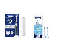 Oral-B iO 2 Cepillo de Dientes Eléctrico Verde Bosque Con Estuche De Viaje + 3 Cabezales De Recambio Blancos Oral-B iO
