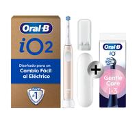 Oral-B iO 2 Pack de Cepillo Eléctrico Rosa con 1+3 cabezal y estuche de viaje