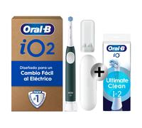Oral-B iO 2 Pack de Cepillo Eléctrico Verde con 1 cabezal y estuche de viaje