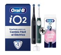 Oral-B Cepillo de dientes eléctrico iO Series 2, paquete doble, cepillo eléctrico, incluye 2 cabezales de cepillo, 3 modos de cepillado para el cuidado dental, bien probado (2,2) de Stiftung