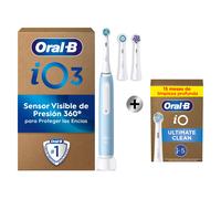 Oral-B iO 3 Pack de Cepillo Eléctrico Azul con 3+5 cabezales