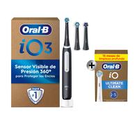Oral-B iO 3 Pack de Cepillo Eléctrico Negro con 3+5 cabezales