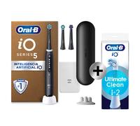 Oral-B iO 5 Cepillo de Dientes Eléctrico con 3 Cabezales, Negro