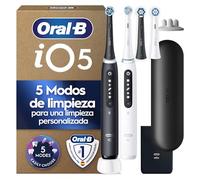 Oral-B iO 5N Cepillos de Dientes Eléctricos, Negro Y Blanco, Pack de 2