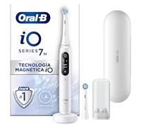 Oral-B iO 7N Cepillo De Dientes Eléctrico Blanco Inteligente Bluetooth, 2 Cepillos, 1 Estuche De Viaje