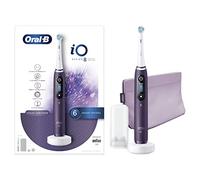 Oral-B iO 8 Cepillo de Dientes Eléctrico con Mango Recargable, Tecnología Magnética de Braun, 1 Cabezal de Recambio, Pantalla a Color, Cargador y Funda de Viaje Premium - Morado, Edición Especial
