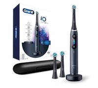 Oral-B iO Series 8 - Cepillo de dientes eléctrico, 2 cabezales de cepillo, 6 modos de cepillado para el cuidado dental, regalo de San Valentín para él o ella, pantalla a color y estuche de viaje,