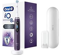 Oral-B iO 8N Cepillo de Dientes Eléctrico con Mango Recargable, Tecnología Magnética de Braun, 1 Cabezal de Recambio, Pantalla a Color, Cargador y Estuche de Viaje Premium - Morado