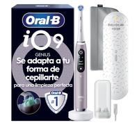 Oral-B iO 9 Cepillo de Dientes Eléctrico con 1 Cabezal, Rosa | Cepillo Dental con Estuche Cargador de Viaje, 7 Modos de Cepillado, Sensor de Presión, Carga Rápida, Funda Magnética
