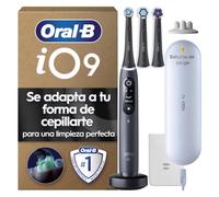 Oral-B iO 9 Cepillo De Dientes Eléctrico Negro, 3 Cabezales, 1 Estuche Cargador De Viaje, Diseñado Por Braun