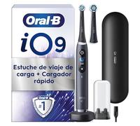 Oral-B iO 9N Cepillo de Dientes Eléctrico con 2 Cabezales, Negro - Cepillo Dental con 7 Modos de Cepillado con Blanqueamiento Dental, Sensor de Presión, Estuche Cargador de Viaje, Diseñado por Braun