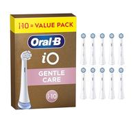 Oral-B iO Gentle Care Cabezales de Recambio Originales, Blancos, Pack de 10 | Recambios para Cepillos de Dientes Eléctricos Oral B iO, Cepillado Delicado para Encías Sensibles, Filamentos Suaves